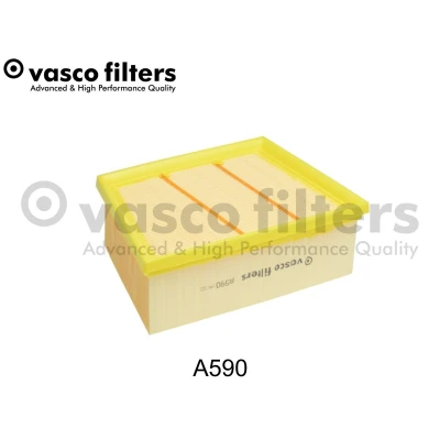 Imagem de DAVID VASCO A590 Filtro de ar 70mm 217mm 162mm rectangular Cartucho filtrante FORD: FIESTA 7, Transit Custom V362 Van, Puma SUV
