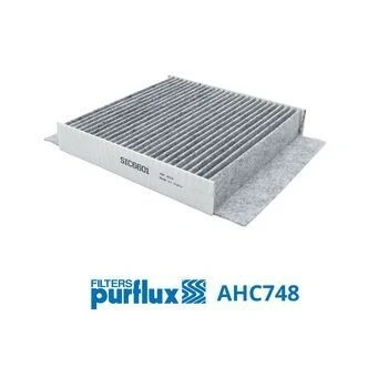 Imagem de PURFLUX AHC748 Filtro, ar do habitáculo Filtro de carvão ativado 204mm 203mm 35mm