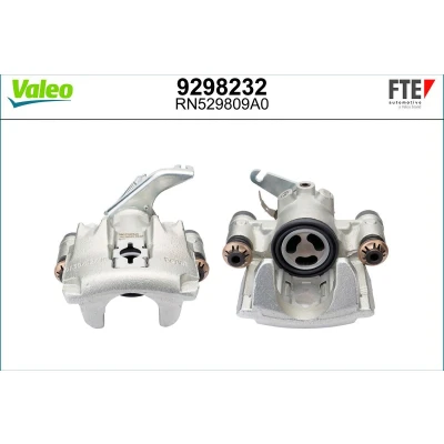 Imagem de FTE 9298232 Pinça de travão cinzento Ferro fundido Eixo traseiro esquerdo sem suporte IVECO: DAILY 3 Kasten/Kombi,
