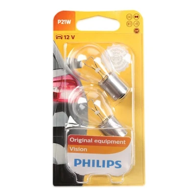 Imagem de PHILIPS 12498B2 Lâmpada 12 21 P21W, esférica MERCEDES BENZ: Classe A, W124 Sedan, 190, OPEL: Astra H Caravan, G Caravan