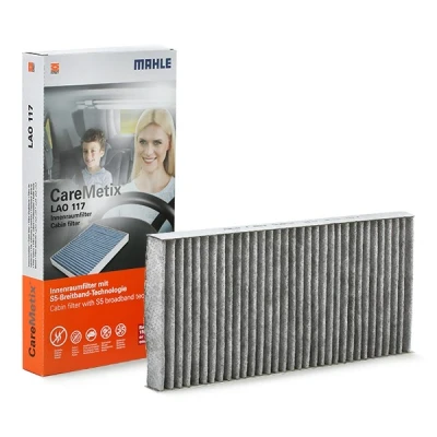 Imagem de MAHLE ORIGINAL LAO 117 Filtro, ar do habitáculo Filtro de carvão ativado, Com efeito antialérgico, antibacteriano 330,0 164 30,0 CST4624
