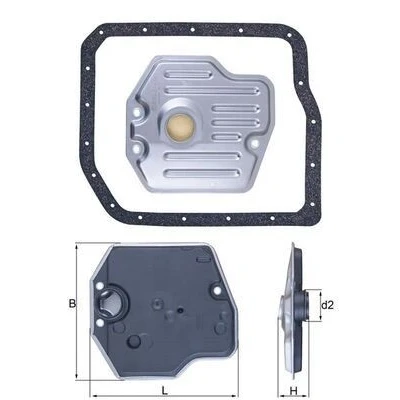 Imagem de MAHLE ORIGINAL HX 245D Filtro de Transmissão com junta