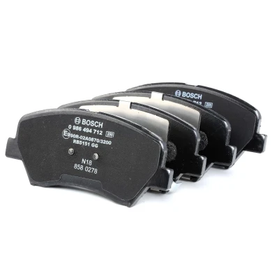 Imagem de BOSCH 0 986 494 712 Jogo de pastilhas para travão disco Baixo teor metálico com avisador sonoro desgaste chapa anti ruído