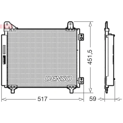 Imagem de DENSO DCN21035 Condensador 455mm