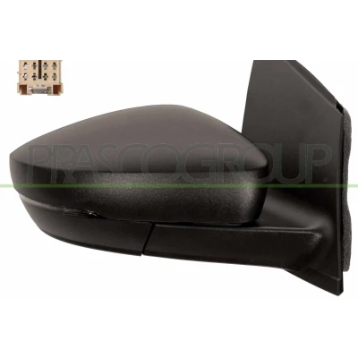 Imagem de Espelho retrovisor Prasco VG0237113 à direita preto manual ajustável pelo interior VOLKSWAGEN: Polo V Hatchback