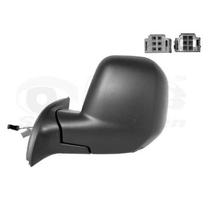 Imagem de Espelho retrovisor Van Wezel 0905817 esquerda com subcapa completo, convexo, para regulação eléctrica dos espelhos, aquecível