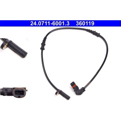 Imagem de ATE 24.0711 6001.3 Sensor de ABS 565 MERCEDES BENZ: Classe C Sedan, T modell, CLK Coupe