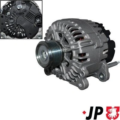 Imagem de JP GROUP 1190104200 Alternador 14V 140A VOLKSWAGEN: GOLF 5, Passat B6 Sedan, 6, AUDI: A4 Avant, A1 Hatchback