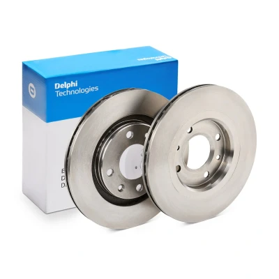 Imagem de DELPHI BG2387 Disco de travão 266 20 4 ventilado oleado não tratado sem o rolamento da roda, anel sensor do ABS PEUGEOT: Partner I Van