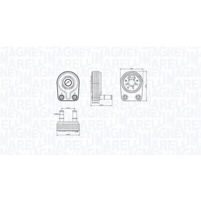 Imagem de MAGNETI MARELLI 350300001400 Radiador de Óleo FIAT: Strada Pick up, Doblo I Cargo