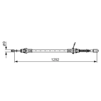 Imagem de BOSCH 1 987 482 924 Cabo de Freio Mão 1292, 685 CHRYSLER: VOYAGER 4