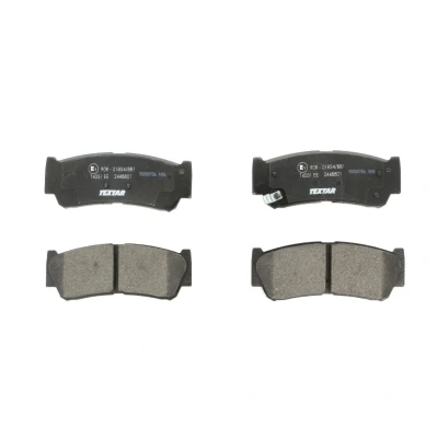 Imagem de TEXTAR 2448801 Jogo de pastilhas para travão disco com avisador sonoro desgaste acessórios HYUNDAI: H 1 / Starex MPV, Van, SANTA FE 2