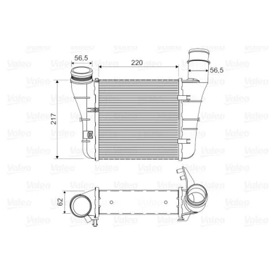 Imagem de VALEO 818669 Intercooler sem válvula de recirculação dos gases escape AUDI: A4 B7 Avant, Sedan, SEAT: Exeo ST