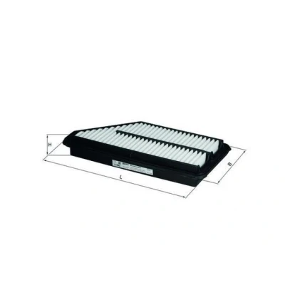 Imagem de MAHLE ORIGINAL LX 840 Filtro de ar 50,0 156 327,0, 327,0 Cartucho filtrante HONDA: PRELUDE V, 4