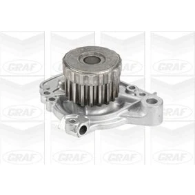 Imagem de GRAF PA876 Bomba de água 19 com junta mecânico Metal 60,6 para accionamento da correia dentada HONDA: Civic 7 Hatchback, Limousine, Stream I