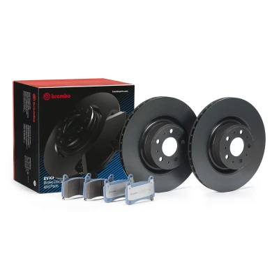 Imagem de BREMBO KT 08 003 Kit de travões interior ventilado sem acessórios com chapa anti ruído avisador sonoro desgaste