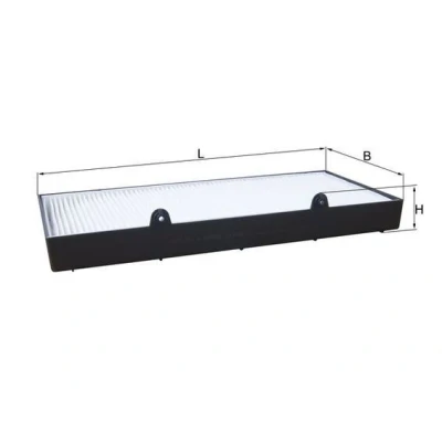 Imagem de MAHLE ORIGINAL LA 1400 Filtro, ar do habitáculo Filtro de partículas 338,0 160 48,0