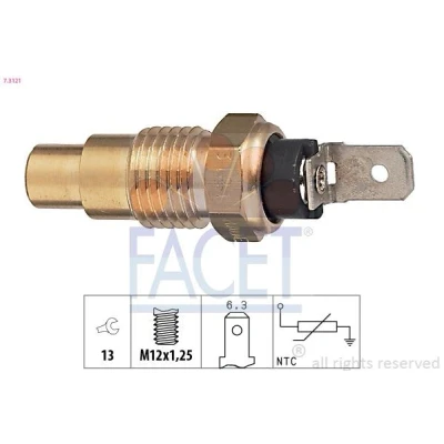 Imagem de FACET 7.3121 Sensor da Temperatura do Líquido de Refrigeração Made in Italy OE Equivalent NISSAN: TERRANO 2, Primera Carrinha, MICRA 2