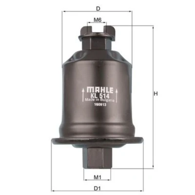 Imagem de MAHLE ORIGINAL KL 514 Filtro de Combustível dos tubos TOYOTA: RAV4 II SUV, I MITSUBISHI: Lancer 5 Limousine
