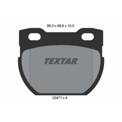 Imagem de TEXTAR 2347101 Jogo de pastilhas para travão disco não preparado indicador aviso desgaste LAND ROVER: Defender SUV, SUV Cabrio