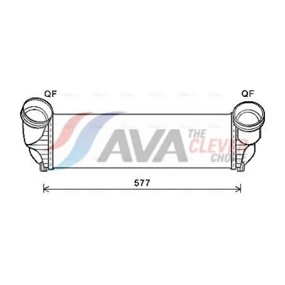 Imagem de PRASCO BWA4543 Intercooler com acoplamentos rápidos