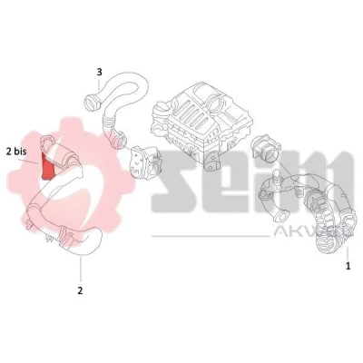 Imagem de SEIM 982028 Mangueira Para o Turbocompressor RENAULT: TRAFIC 2 Kasten, Bus, OPEL: Vivaro A Van