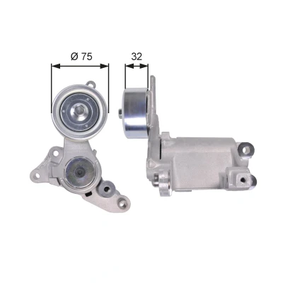 Imagem de GATES T39135 Polia Tensora FleetRunner Micro V Stretch Fit