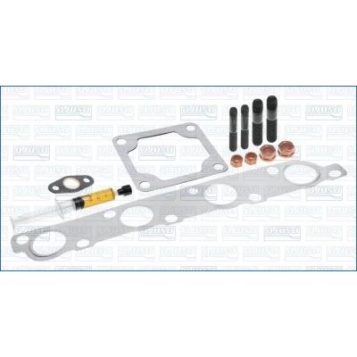 Imagem de AJUSA JTC11554 Kit de montagem, turbocompressor with studs, syringe oil com juntas instruções montagem