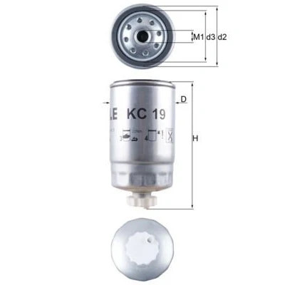 Imagem de MAHLE ORIGINAL KC 19 Filtro de Combustível aparafusado