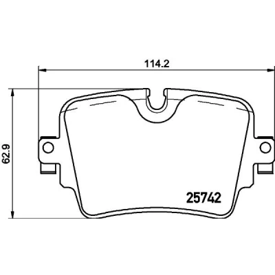 Imagem de BREMBO P 36 033 Jogo de pastilhas para travão disco preparado indicador aviso desgaste sem acessórios JAGUAR: XJ Sedan, F Type Coupe