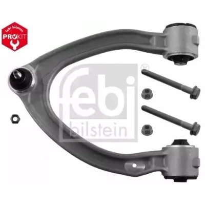 Imagem de FEBI BILSTEIN 47736 Braço de suspensão ProKit com jogo parafusos, porca Eixo dianteiro, lado esquerdo transversal Alumínio