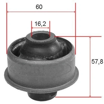 Imagem de CORTECO 21652805 Casquilho de Braço Suspensão Eixo dianteiro, traseira, em baixo OPEL: Astra F CC