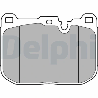 Imagem de DELPHI LP3248 Jogo de pastilhas para travão disco preparado indicador aviso desgaste sem chapa anti ruído acessórios BMW: 3 Sedan