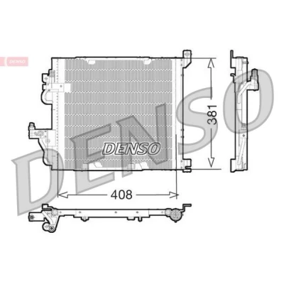 Imagem de DENSO DCN20012 Condensador com secador 408x381x16 R 134a 408 OPEL: Astra H GTC, Hatchback, Van