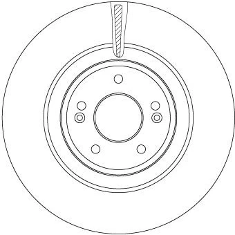 Imagem de TRW DF6572 Disco de travão 345 30 5 114,3 ventilado pintado