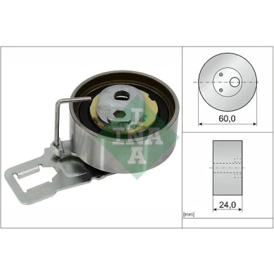 Imagem de INA 531 0829 10 Rolo tensor, correia dentada PEUGEOT: 308 SW 2, II Van / Carrinha, Hatchback, CITROËN: C3 II, FORD: FOCUS 3