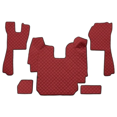 Imagem de F CORE FL03 RED Conjunto de tapete chão Couro artificial à frente 5 Vermelho