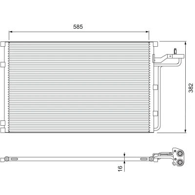 Imagem de VALEO 814416 Condensador sem secador Alumínio 378mm R134a VOLVO: V50