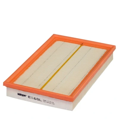 Imagem de HENGST FILTER E160L Filtro de ar 41mm 185mm 289mm Cartucho filtrante OPEL: Vectra B Sedan, Carrinha, Calibra A, SAAB: 900 II Coupe