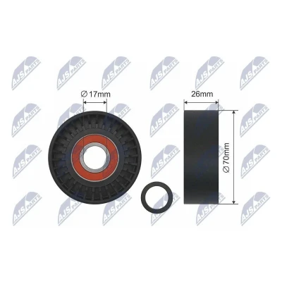 Imagem de NTY RNK BM 007 Polia Tensora BMW: 3 Sedan, Touring, 5 Sedan
