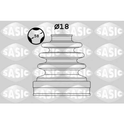 Imagem de SASIC 1906168 Fole de Transmissão do lado da caixa velocidades