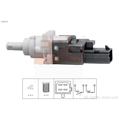 Imagem de EPS 1.810.161 Interruptor de luz stop mecânico Made in Italy OE Equivalent FIAT: 500 Hatchback, Croma II Carrinha, Punto Hatchback