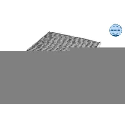 Imagem de MEYLE 112 320 0001 Filtro, ar do habitáculo Filtro de carvão ativado, Cartucho filtrante, com efeito absorção odor 280 205 25 ORIGINAL Quality