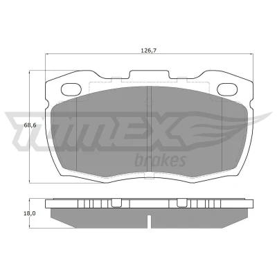 Imagem de TOMEX brakes TX 19 23 Jogo de pastilhas para travão disco Eixo dianteiro não preparado indicador aviso desgaste LAND ROVER: Defender SUV