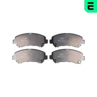 Imagem de OPTIMAL BP 12372 Jogo de pastilhas para travão disco Eixo dianteiro com avisador sonoro desgaste NISSAN: Qashqai / Qashqai+2 I, 2