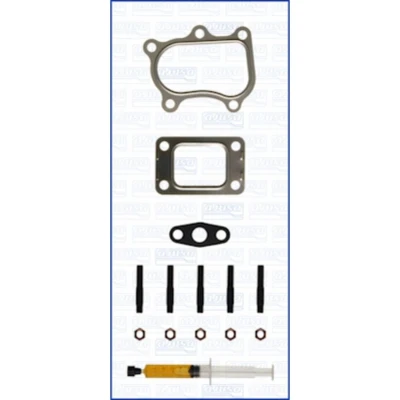 Imagem de AJUSA JTC11075 Kit de montagem, turbocompressor with studs, syringe oil com juntas instruções montagem NISSAN: TERRANO 2