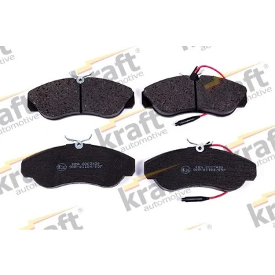 Imagem de KRAFT 6003420 Jogo de pastilhas para travão disco Eixo dianteiro incl. contacto aviso desgaste FIAT: Ducato II Van
