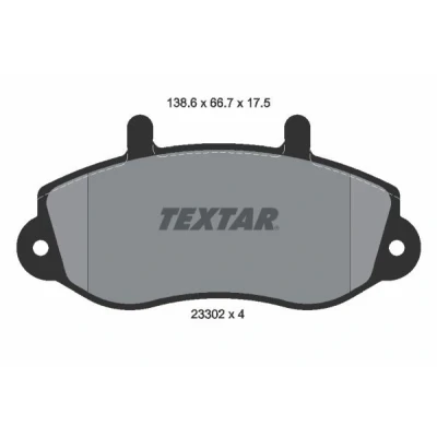 Imagem de TEXTAR 2330201 Jogo de pastilhas para travão disco não preparado indicador aviso desgaste RENAULT: MASTER 2 Kasten, Bus