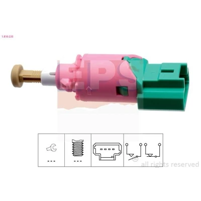 Imagem de EPS 1.810.235 Interruptor de luz stop mecânico Made in Italy OE Equivalent RENAULT: LAGUNA 3