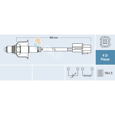 Imagem de FAE 77696 Sonda lambda HYUNDAI: i20 II Hatchback